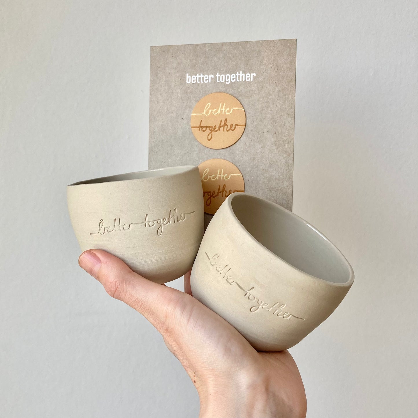BETTER TOGETHER Keramik Becher | Bundle Doppelpack