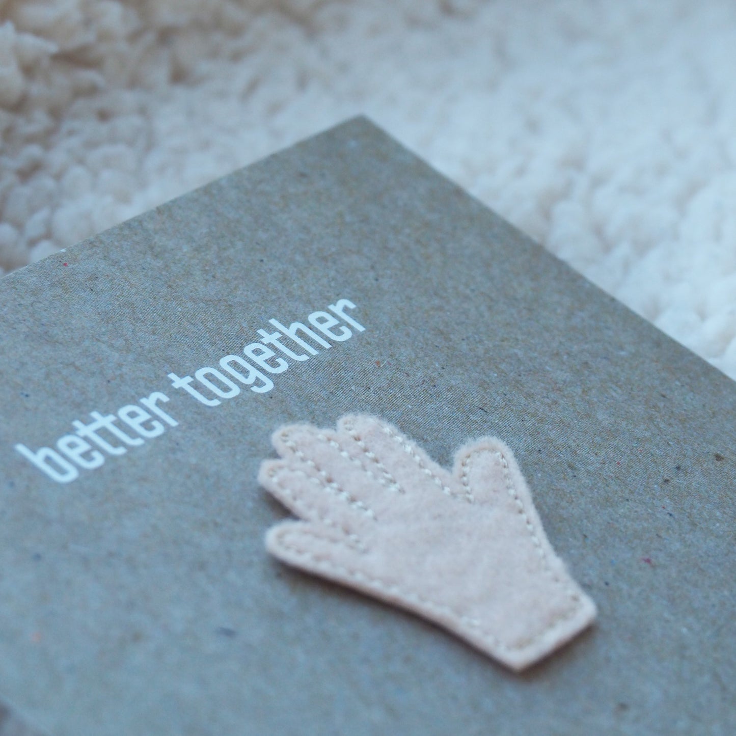 HAND Patch zum Aufbügeln, Hellbraun