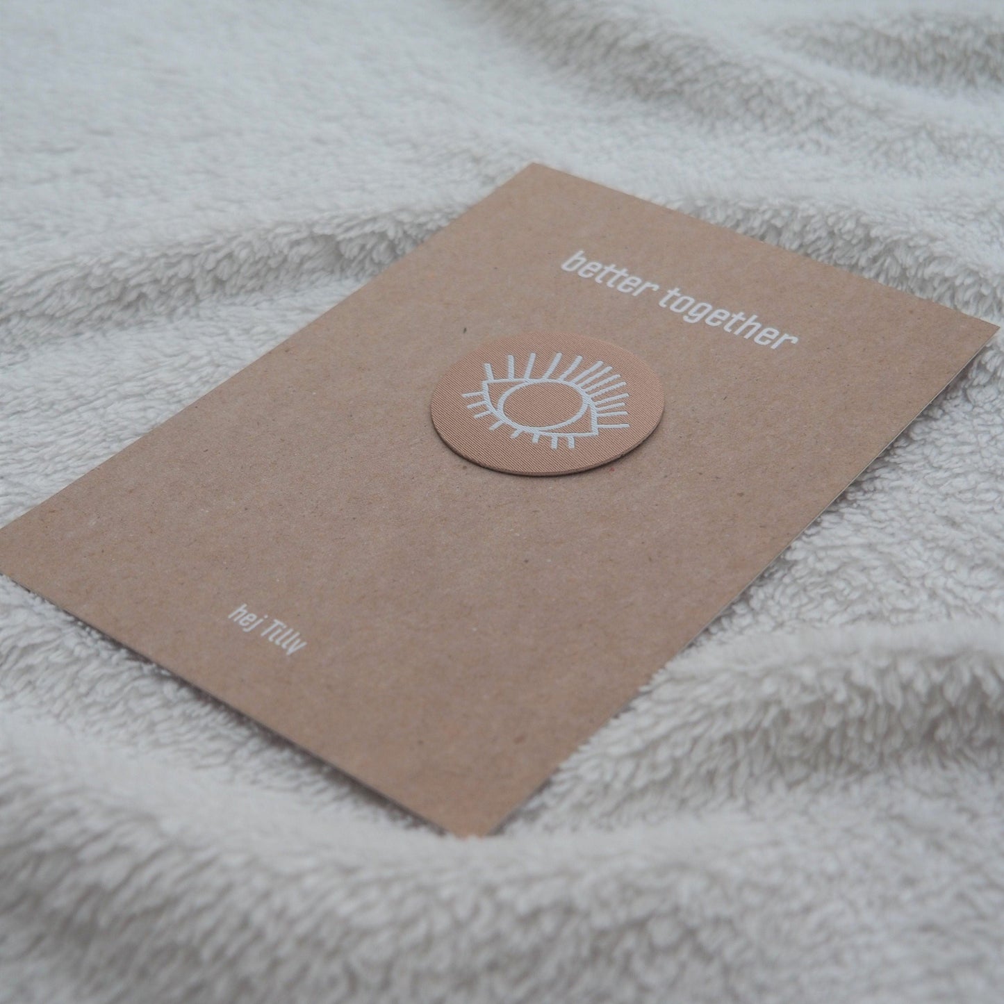 AUGE Patch zum Aufbügeln, Beige