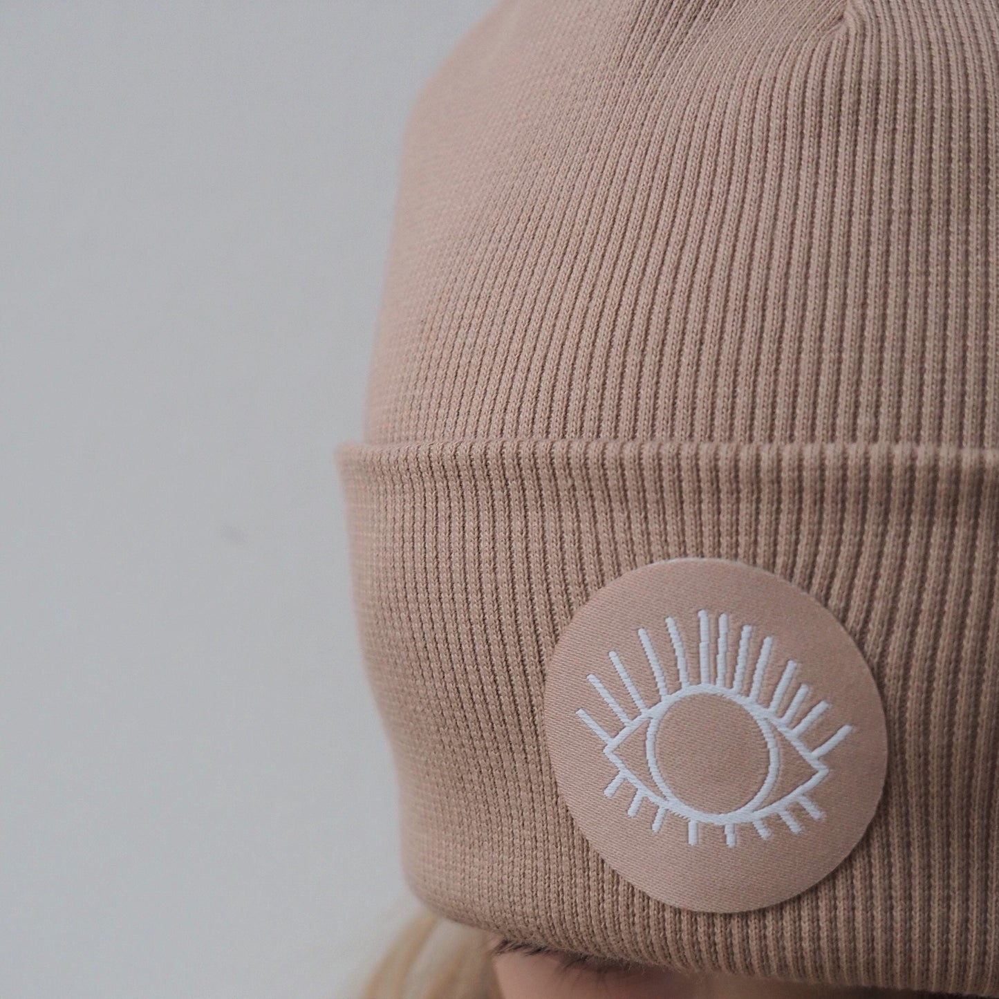 AUGE Patch zum Aufbügeln, Beige