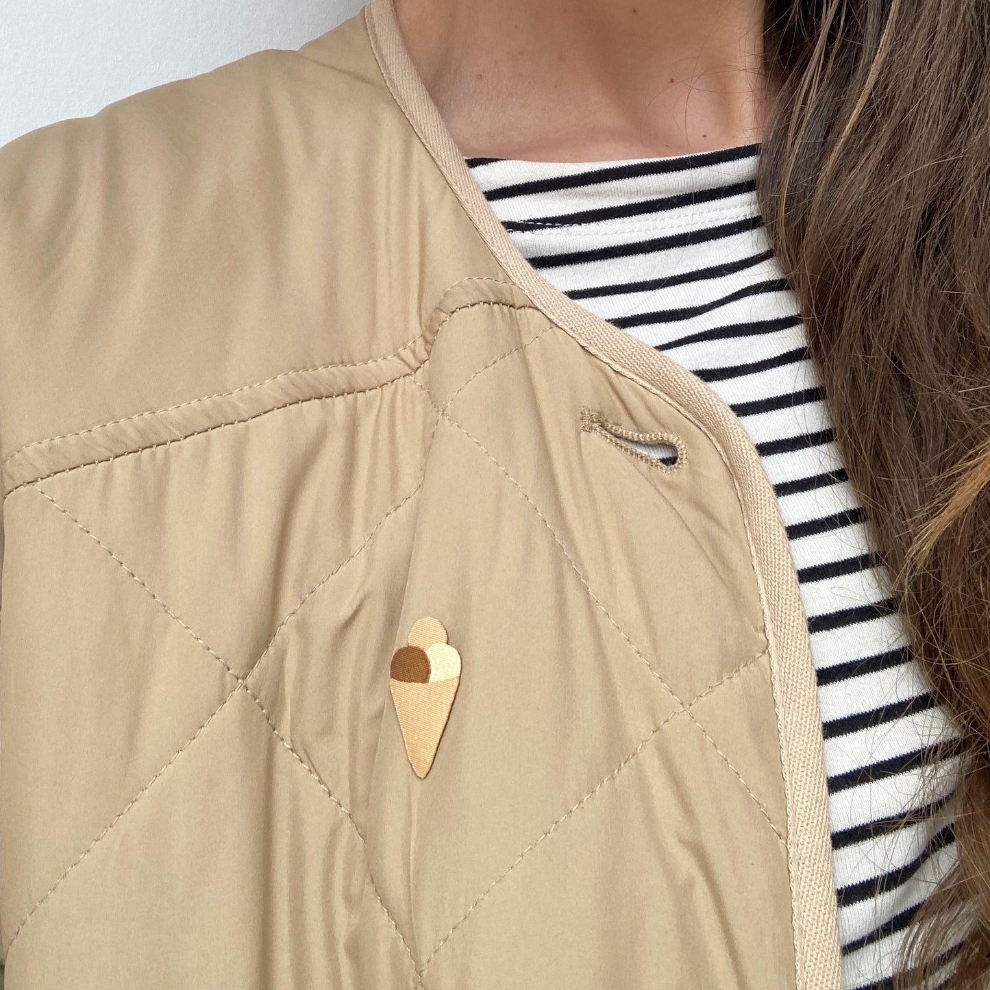 EIS Patch zum Aufbügeln, Braun